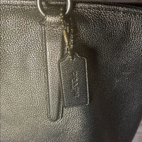 Coach Chicago Ellis Metallic Bronze Pebbled Leather Large Tote - Picture 4 of 15